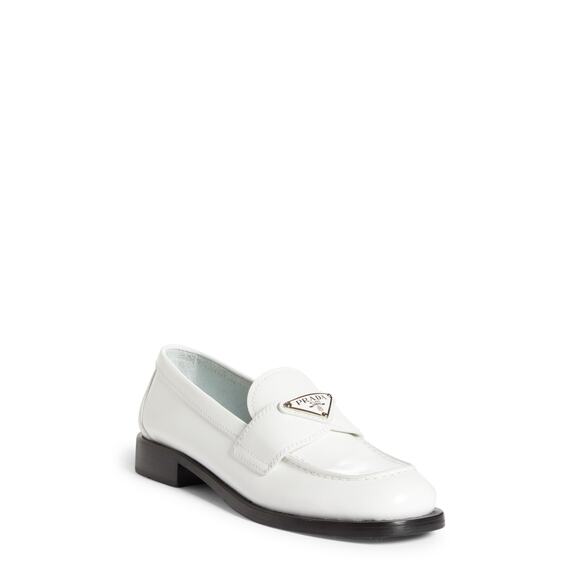 Prada Logo Penny Loafer Size 7.5 - Picture 1 of 8